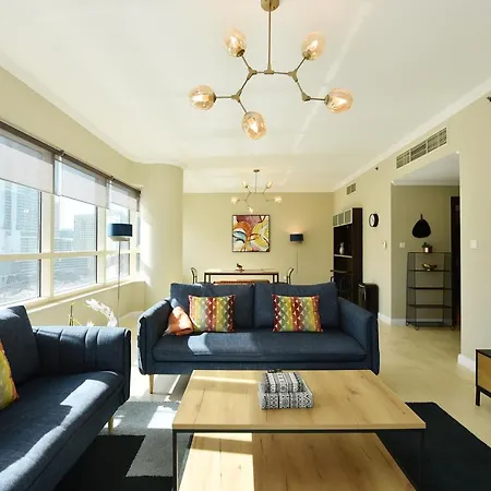 Ferienwohnung Luxury Escapes - 2-Br Marina View Retreat At Marina Quays Dubai Exterior foto
